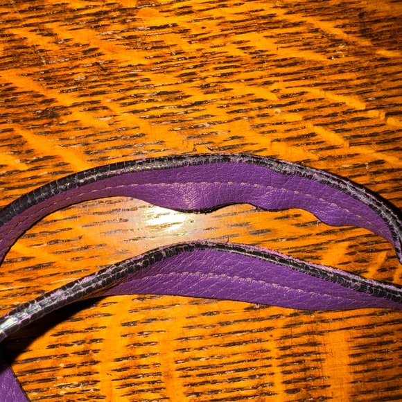 SALVATORE FERRAGAMO Purple Leather Bice Tote - Picture 13 of 13